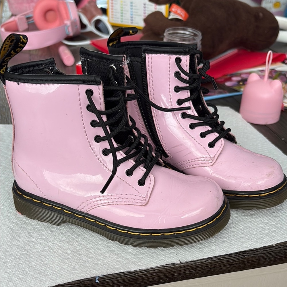 Dr. Martens Kids Pink Boots